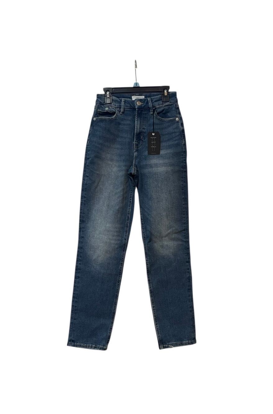 NWT Forever 21 Curved Straight Jeans Women’s Size 25 Dark Wash Stretch